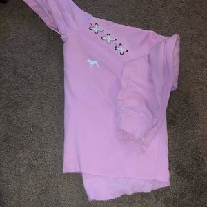 Raw cut cropped sweater